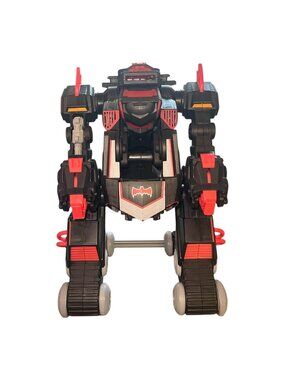 Batman RC Transforming Robot Tank Vehicle Tested Works No Remote DC Black Red